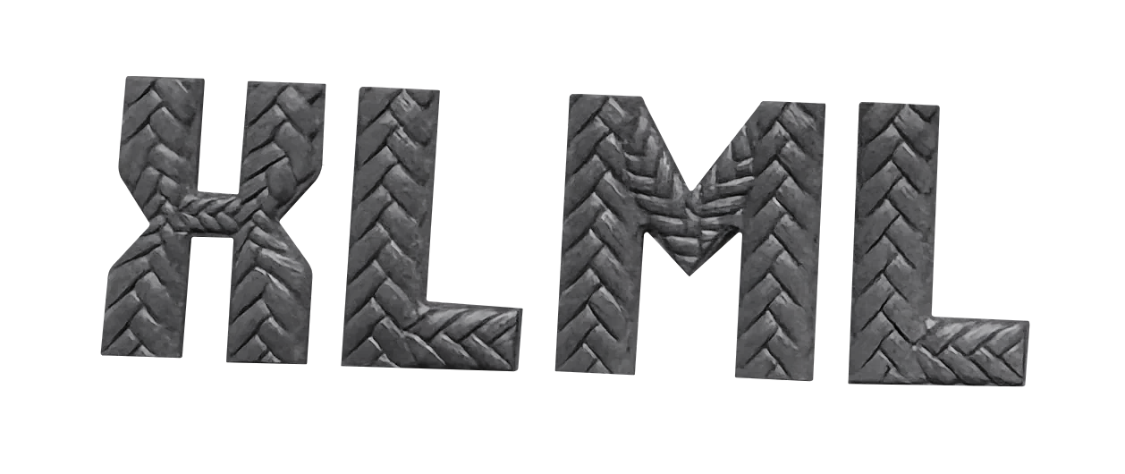 XLML 编织纹理硅胶字母标